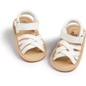 Infant Boys Girls Sandals Breathable Premium Baby Summer Outdoor Casual Beach Shoes Lightweight Toddler Flower Bowknot Anti Slip Rubber Sole Newborn Prewalker First Crib Shoes