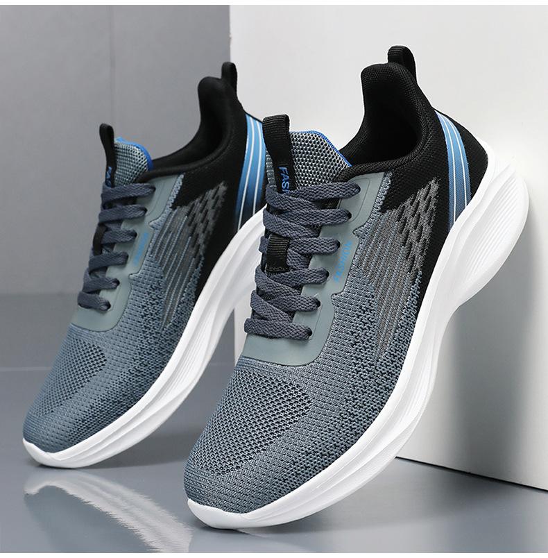 2026 Men's Sports Shoes, Men's Summer Breathable Lace-Up Running Shoes, Popular Fashionable Men's Sneakers