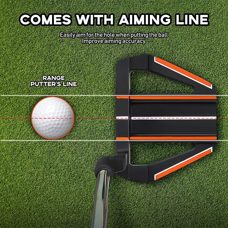 Golf Club - Men's Right-Handed Putter: Self-Standing Golf Putter with Low Center of Gravity