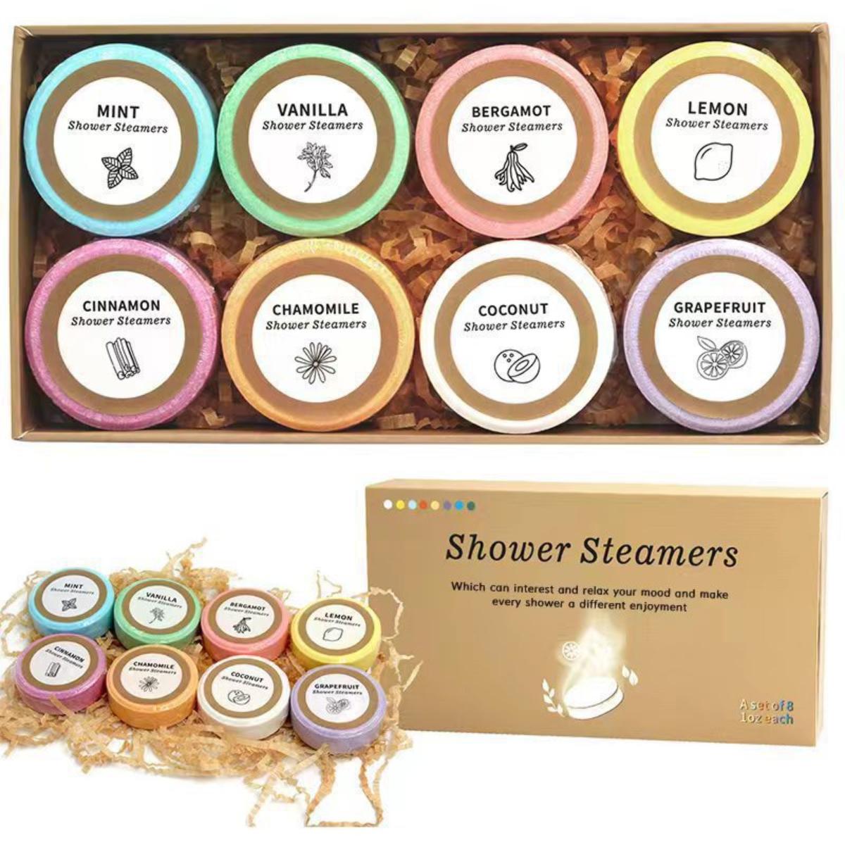 Shower Steamers Aromatherapy Mothers Day Gifts for Women 8 Pack, Shower Bombs Birthday Gift for Mom with Lavender Natural Essential Oils, Self Care Gifts for Women Lover Home Spa