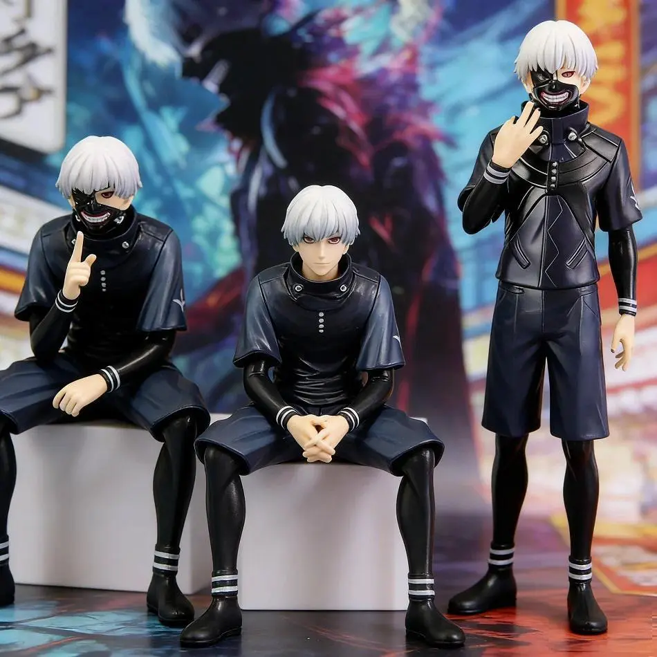 2026 new hot item 3 Styles Anime 11-19cm Tokyo Ghoul Figures ghoul Mask Kaneki Ken Action Model Pvc Desktop Statue Ornament Collection Toys Gifts