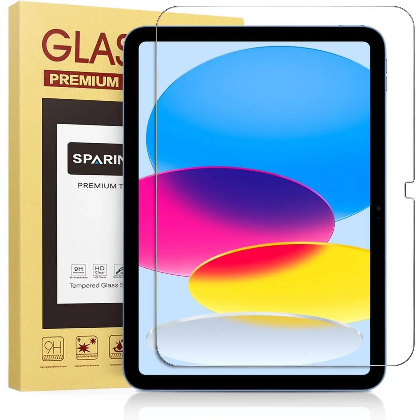 Tempered Glass Tablet Screen Protector Accessories for iPad A16 11th Gen (11 in 2025), 10th Gen (10.9 in 2022), Case-Friendly, Protects Screen, Anti-Scratch, Computer