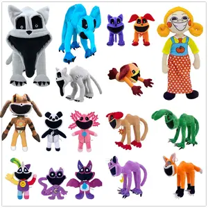 Smiling little animal Plush Toys Cat Dog Soft Stuffed Plushie Miss Delight Doll Decoration Birthday present for Kids