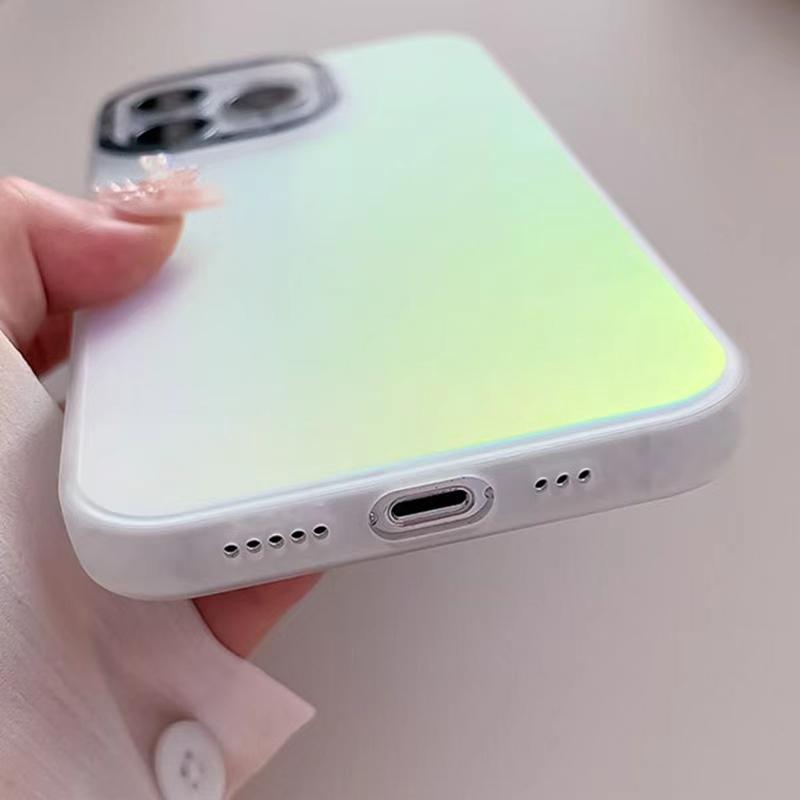 1PC Premium Holographic Gradient Phone Case for iPhone 17 Pro Case , Military-Grade Shockproof Cover Compatible with iPhone 17 16 15 14 / iPhone 13 phone case / iPhone 12 11 Pro Max &X XS Max.