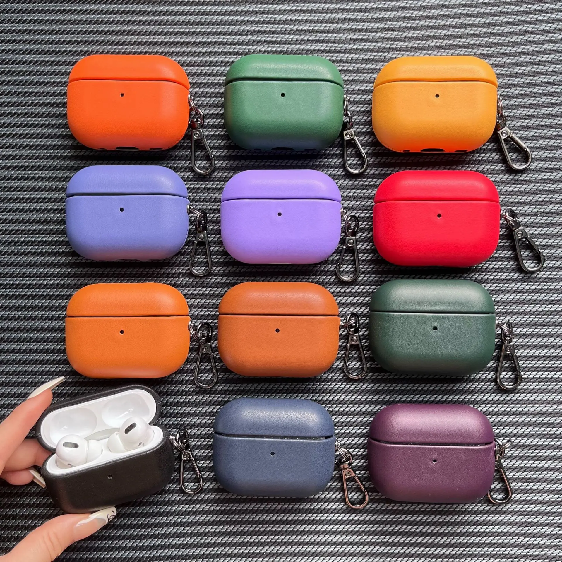 Popular Apple official material all-inclusive earphone cover, suitable for AirPodsPro2 Bluetooth earphone case earphone case