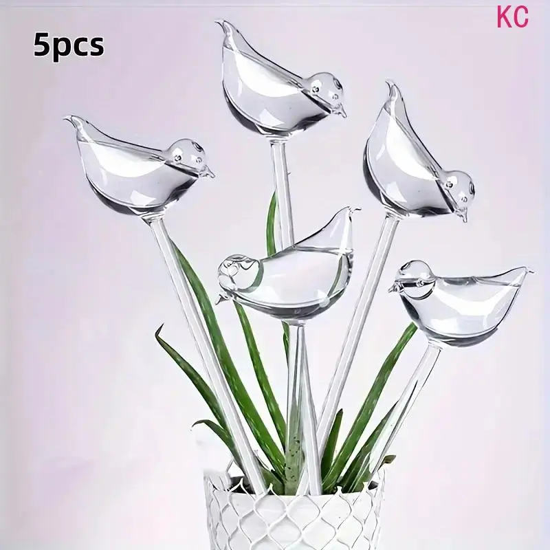 Bird Shaped Plastic Self Watering Bulb Stakes, Automatic Drip Irrigation Tool For Indoor Outdoor Potted Plants And Bonsai Garden Care Supplies