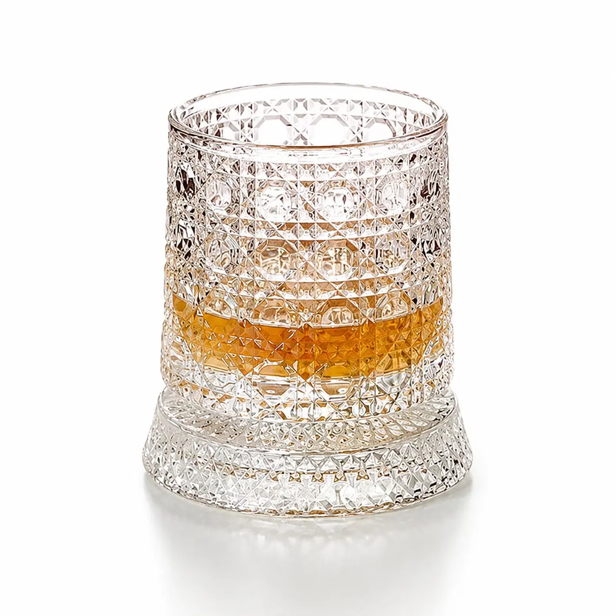 Rotating Glass Wine Cup, Home Barware, Durable Glassware, Thick Base for Stability, Perfect for Multiple Drinks, Enhances Solo Drinking Atmosphere, Ideal for Friends