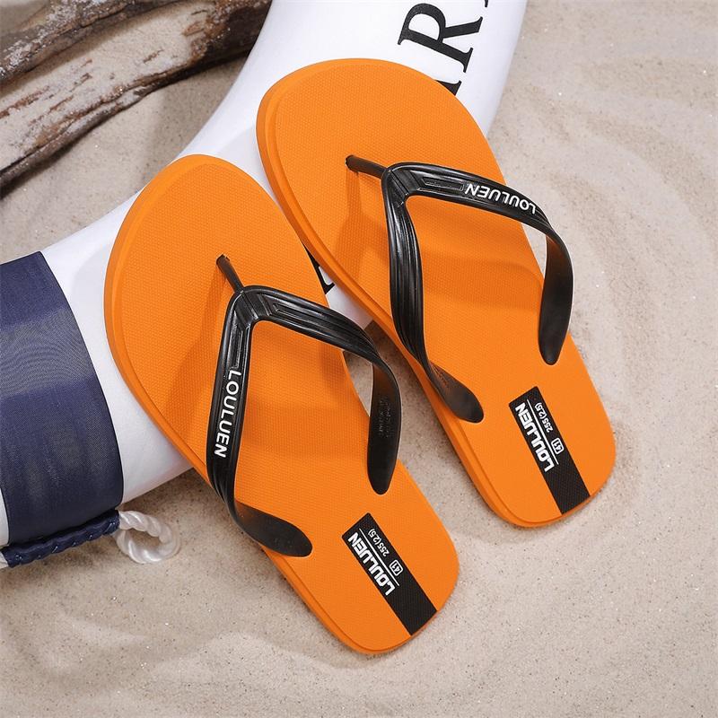Men's Casual Flip-Flops, Lightweight PVC Sandals, Soft Non-Slip Beach Shoes, Comfortable Indoor Outdoor Slippers, Summer Footwear
