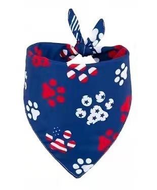 Pet Triangular Scarf Polyester Small Dog Neck Scarf Drool Bib Cat Scarf Decorative Accessory Holiday Triangle Bandanas Christmas Set Hand-knitted