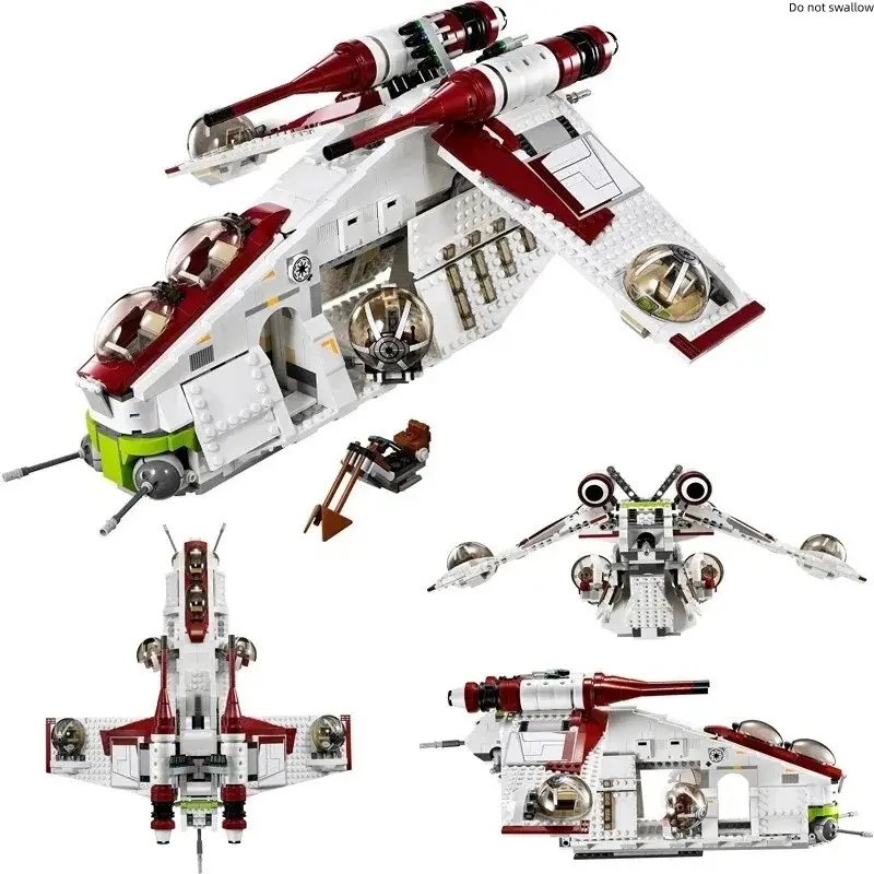1175-Piece Battleship Building Blocks Set, Interlocking Building Block Toy, Creative Building Set, Birthday Gift for Kids and Adults