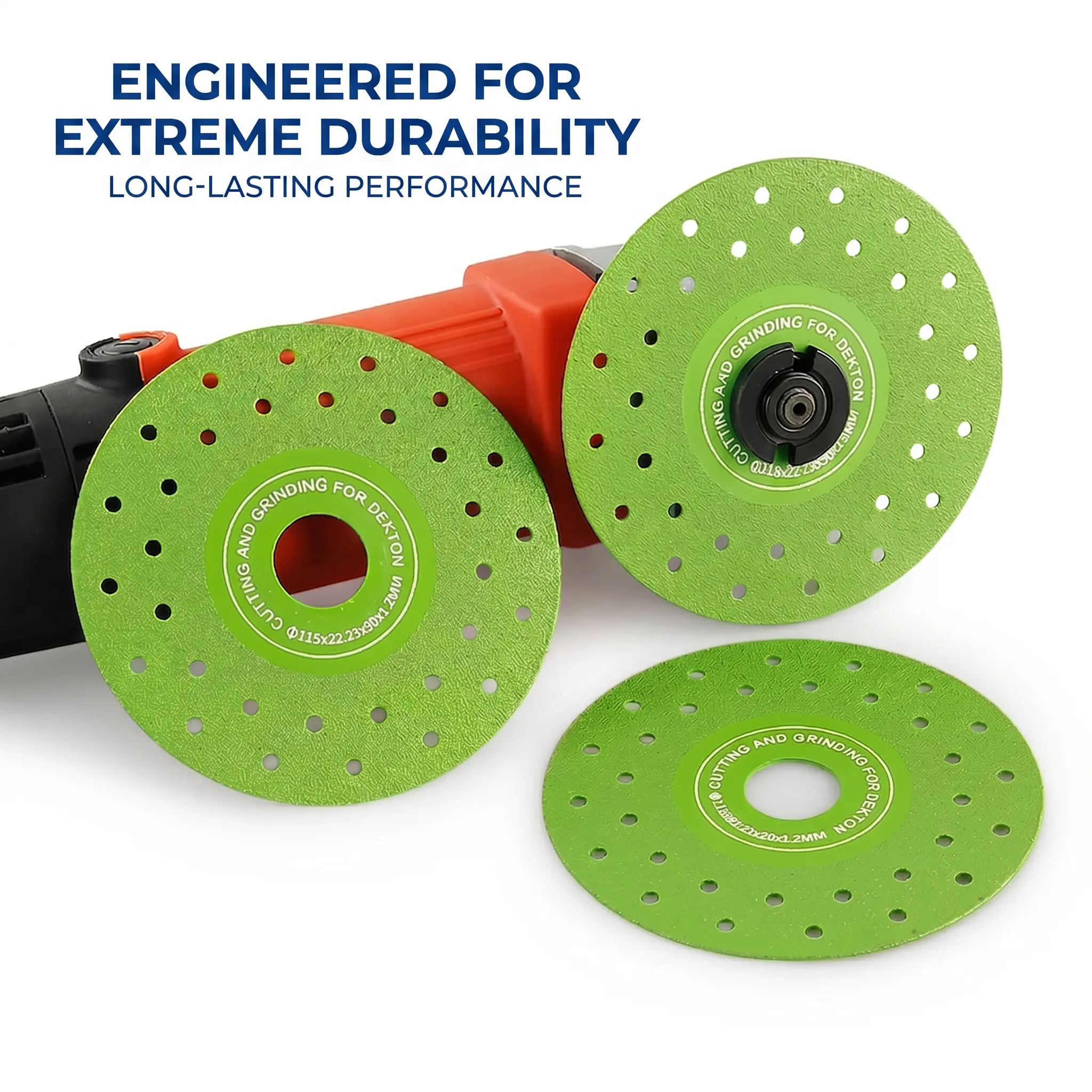 3PCS 115mm Diamond Saw Blades For Cutting And Grinding Tile And Marble,Ceramic, 45 Degree Chamfered Cutting Disc Porous Design, Angle Grinder Tools summervibes outdoorfun-YY0