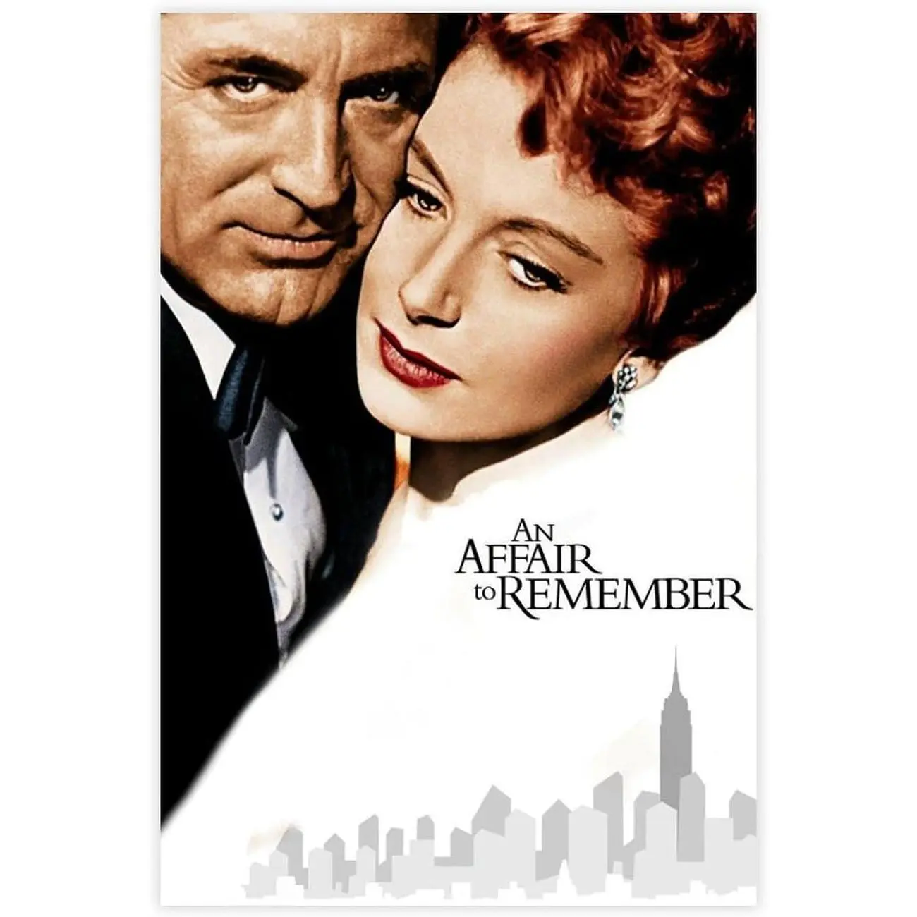 An Affair to Remember Movie Cover Classic Artwork Poster, Rectangular Landscape Shape Canvas Wall Art Decor Print for Living Room, Bedroom Home Decoration, Rectangular Form