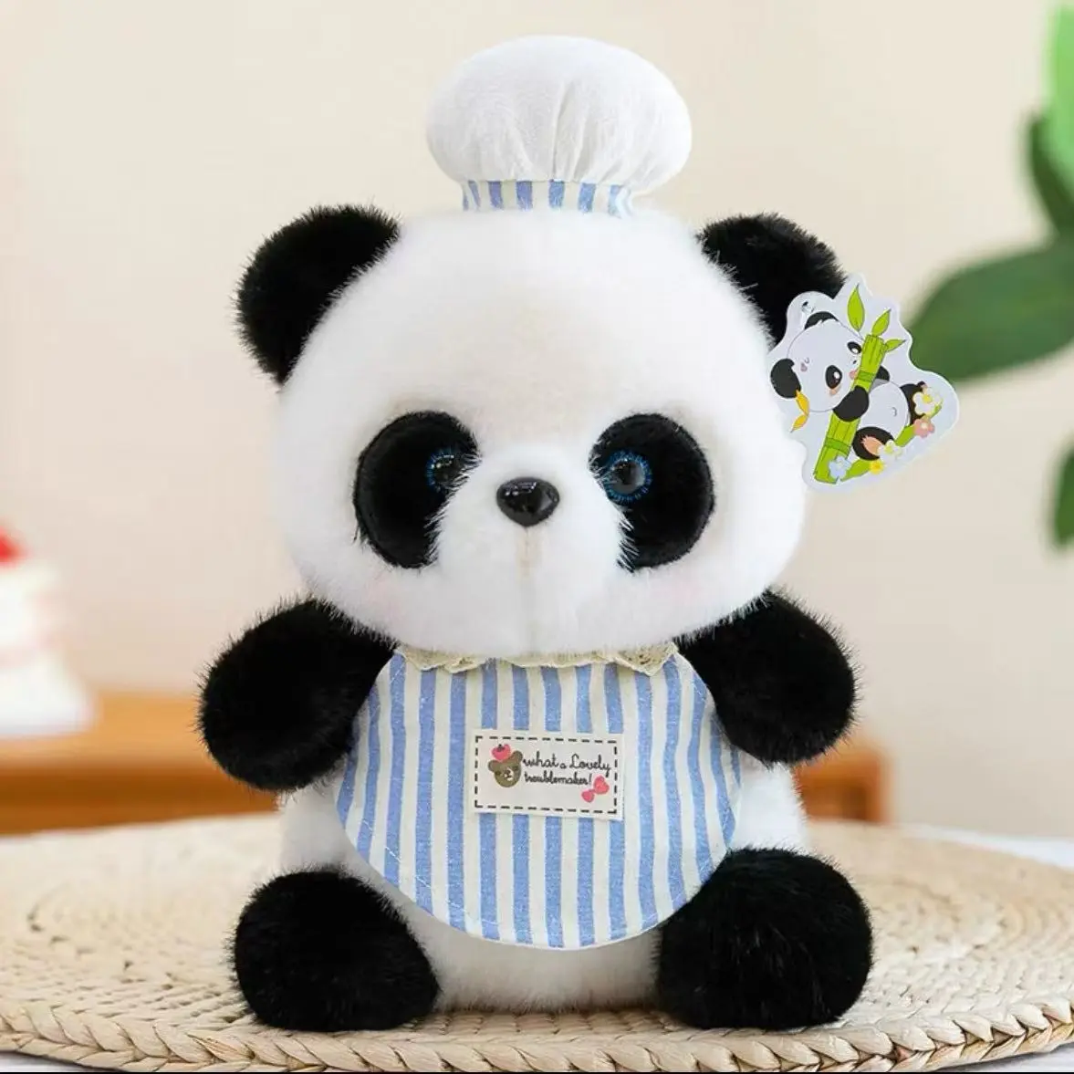 Chef Panda Plush Doll Gift, Soft and Cuddly Stuffed Animal, Perfect Present for Kids and Adults, Unique Kitchen-Themed Toy