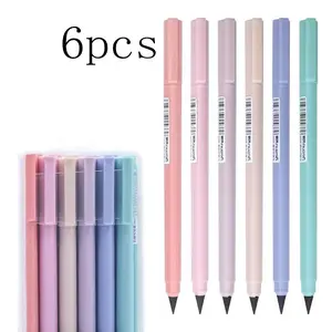 Inkless Eternity Pencils Set, 6pcs Macaron Color Technology Eternity Pencil Set, Pencil for Students Painting, Drawing Pencil Set, Writing Tools, Office Stationery & Supplies
