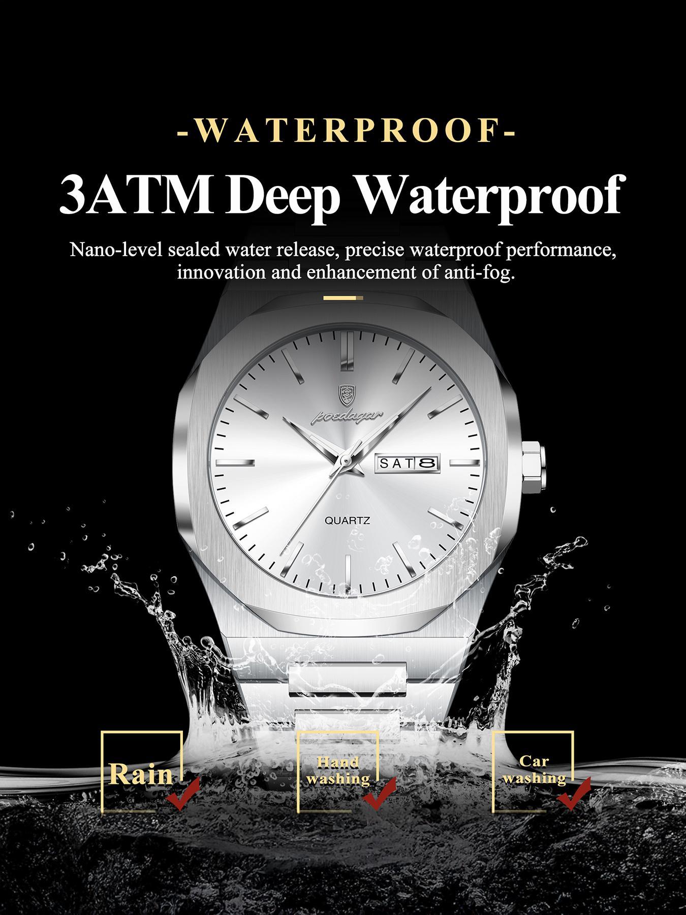 Men's Business Fashion Round Dial Analog Quartz Watch, Fashion Watch for Party, Daily Clothing Decor, Trendy All-match & Exquisite Watch for Birthday Gift with Box, Business Fashion Watches