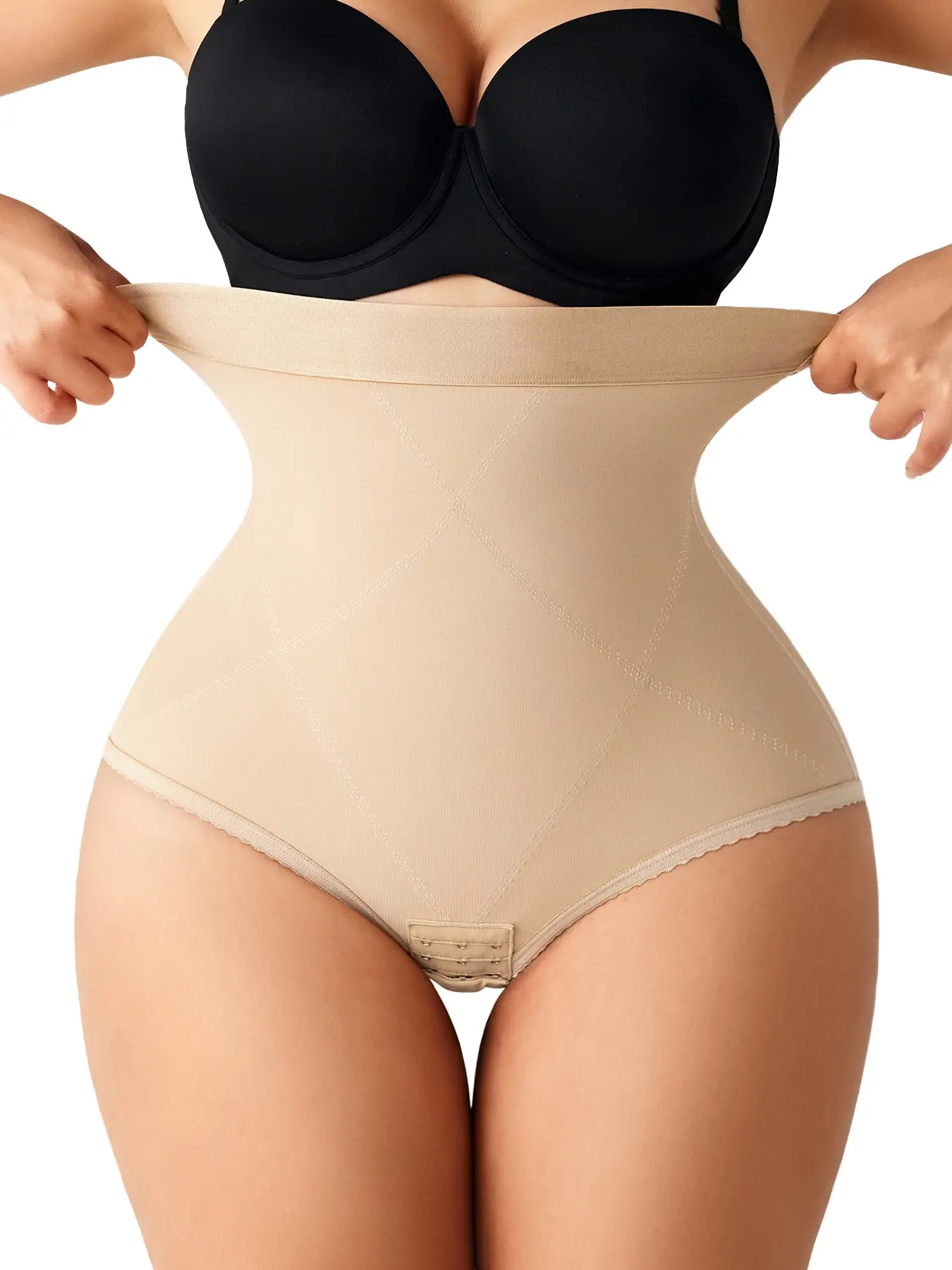 Women's Seamless Shapewear Panties Post-Wound Healing Gentle Abdominal Support High Waist Daily Wear Comfortable Underwear
