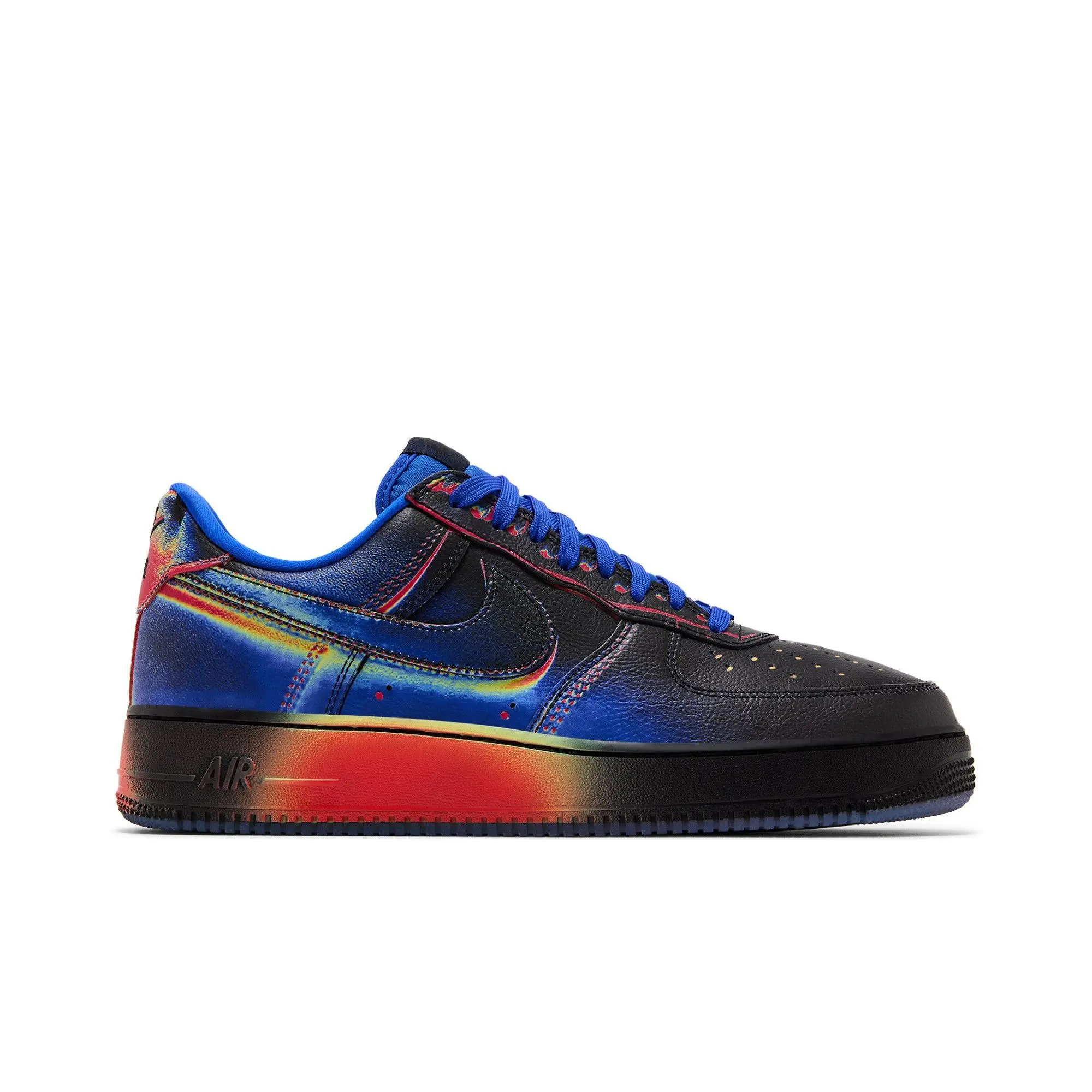 Nike Air Force 1 Low 'Heat Map' (Unisex) Black/Racer Blue sneakers IB6834 001