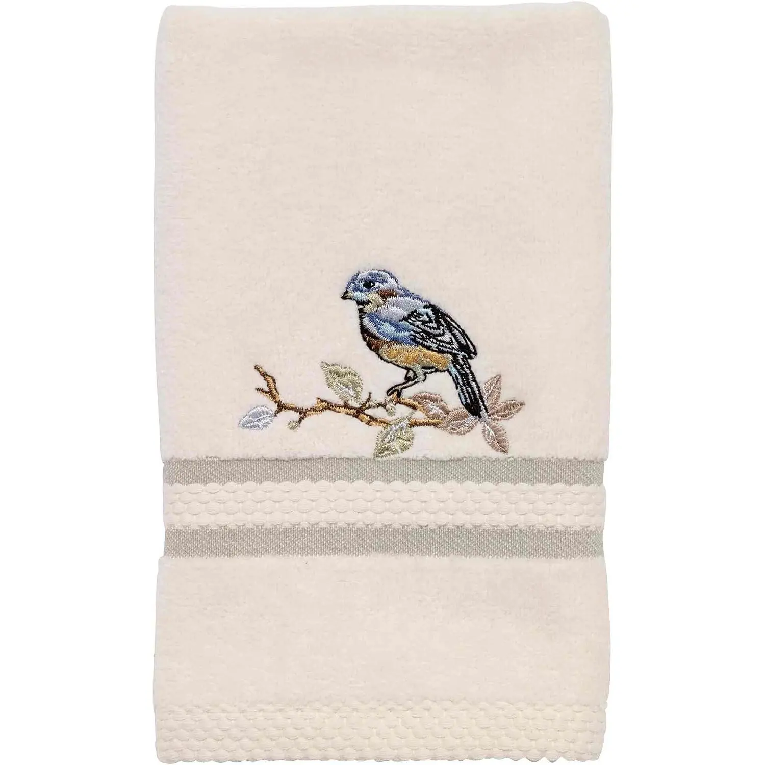 Fingertip Towel, 100% Soft & Absorbent Cotton Towel, Nature-Inspired Home Decor (Love Nest )