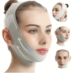 Graphene V-Shape Face Lifting Band, Adjustable Plastic Chin Strap, Breathable Reusable Face Mask, Suitable for Men and Women