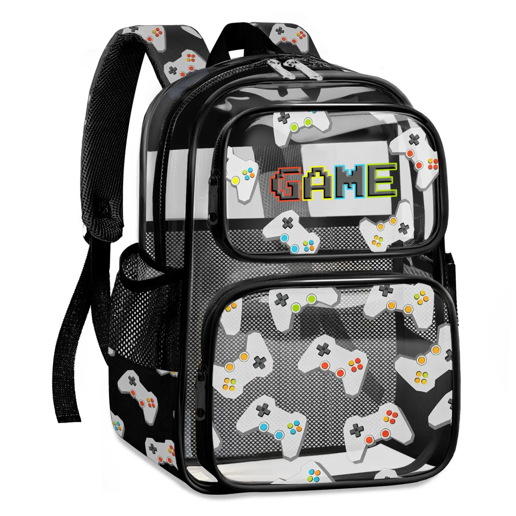 Clear Backpack for Boys and Girls,Kids Clear Backpacks for School,Heavy Duty Transparent Book Bag Stadium Approved back to shcool and Travel