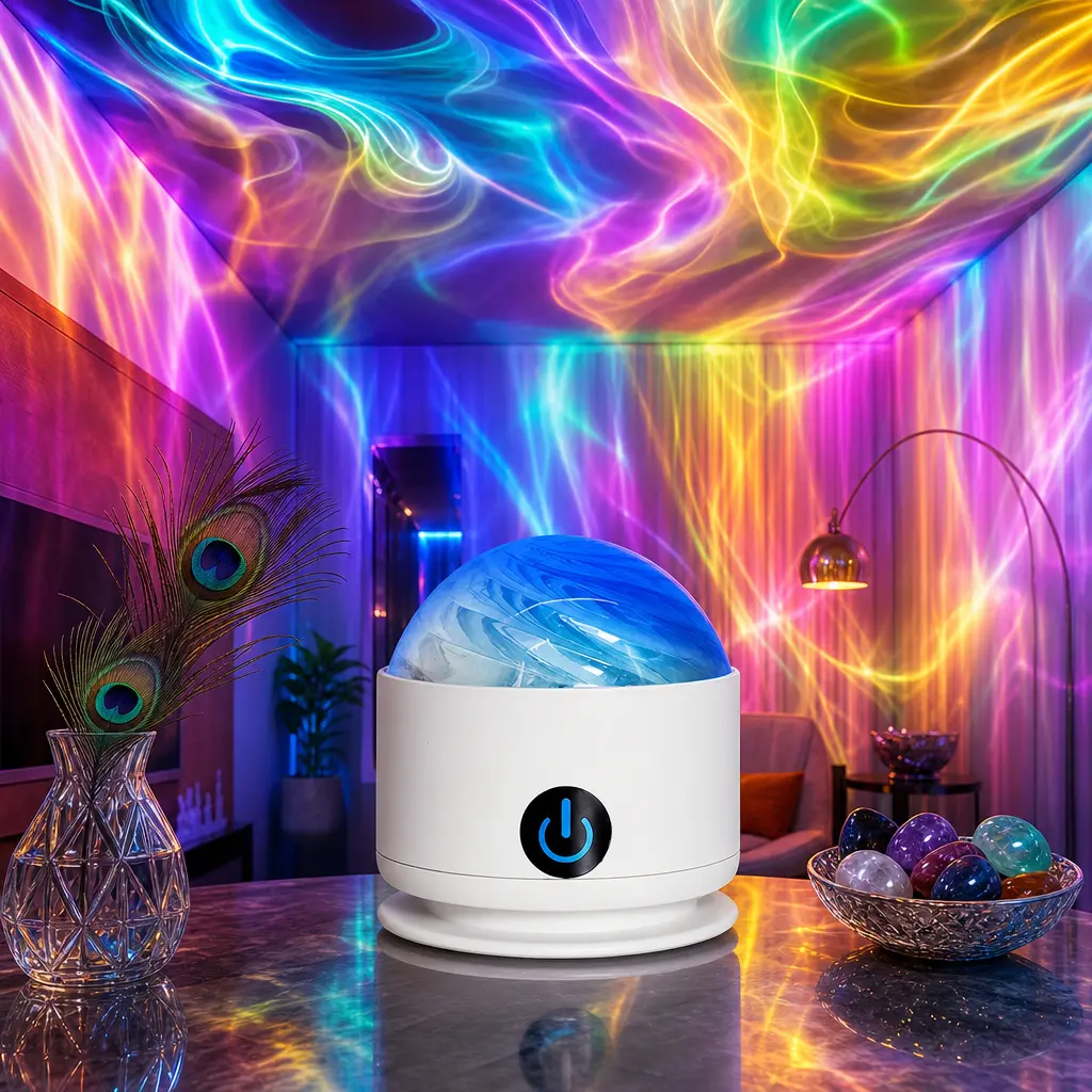 2 in 1 Northern Lights Ocean Wave Projector for Party - 14 Effects Galaxy Light Projector, RGB LED Mood Lighting, Color Changing Ceiling Projector for Home Party Decor, Fun Ambient Light for Gatherings perfect birthday gift bathroom