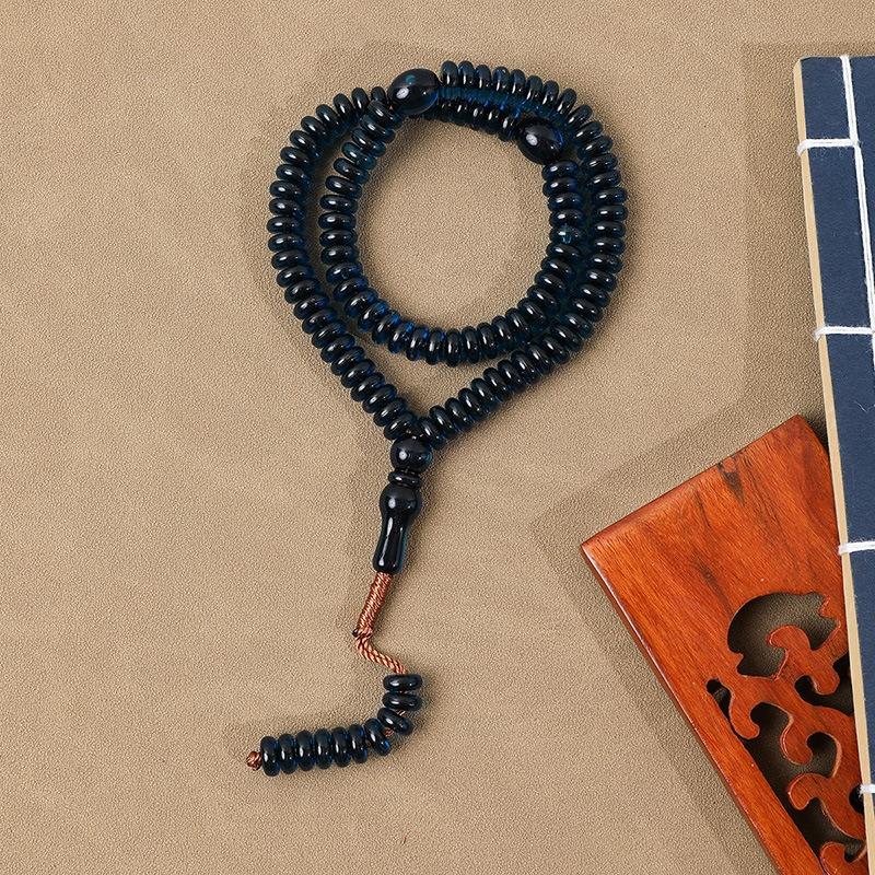 Dyed Core Knotted Prayer Beads for Muslims, 99 Beads Rosary from Saudi Arabia, Middle Eastern Prayer Beads