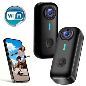 Wearable Body Camera for Sports, Magnetic Clip-On Thumb Camera, Loop Playback, Photo & Video Mode, WiFi Connect to Phone/PC, Lightweight, 32GB Card Optional,action camera