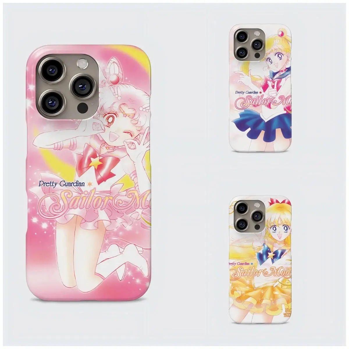 Cute Cartoon S-Sailor_MoonS Phone Case for iPhone 17 Air 16 15 14 13 12 11 Pro Max Plus and Samsung S26 S25 S24 S23 Plus Ultra 4G 5G Luxury Double-layer Cover