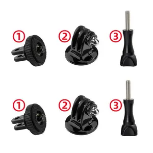 Adapter for Gopro Sports Camera, 1/4 Screw Nut Interface, Compatible with Insta360, Dji Action Nano, Quick Release Base, Universal Standard