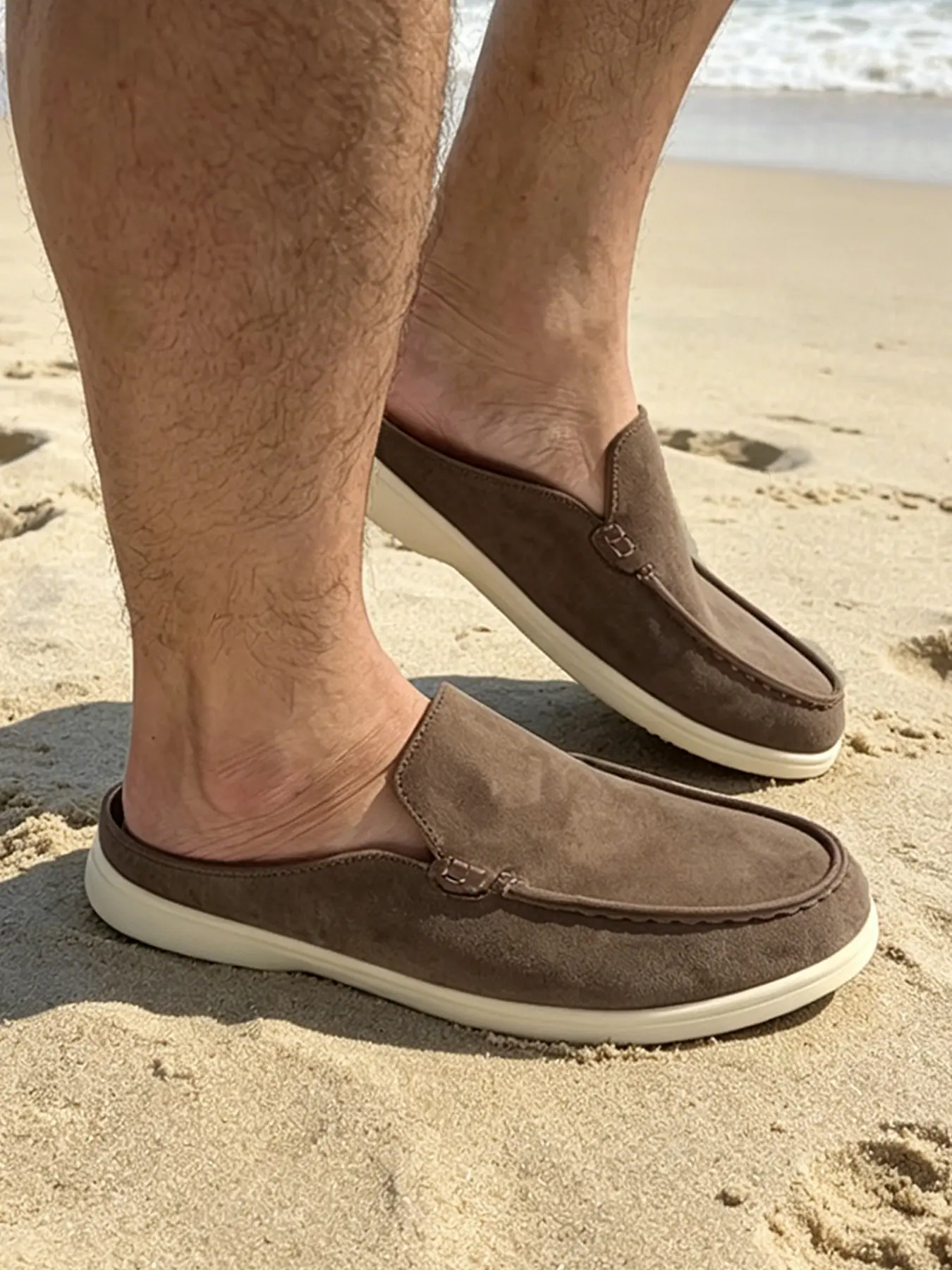 Men's Backless Slip-On Loafers | Casual Mule Shoes for Everyday Wear Shoes Mules