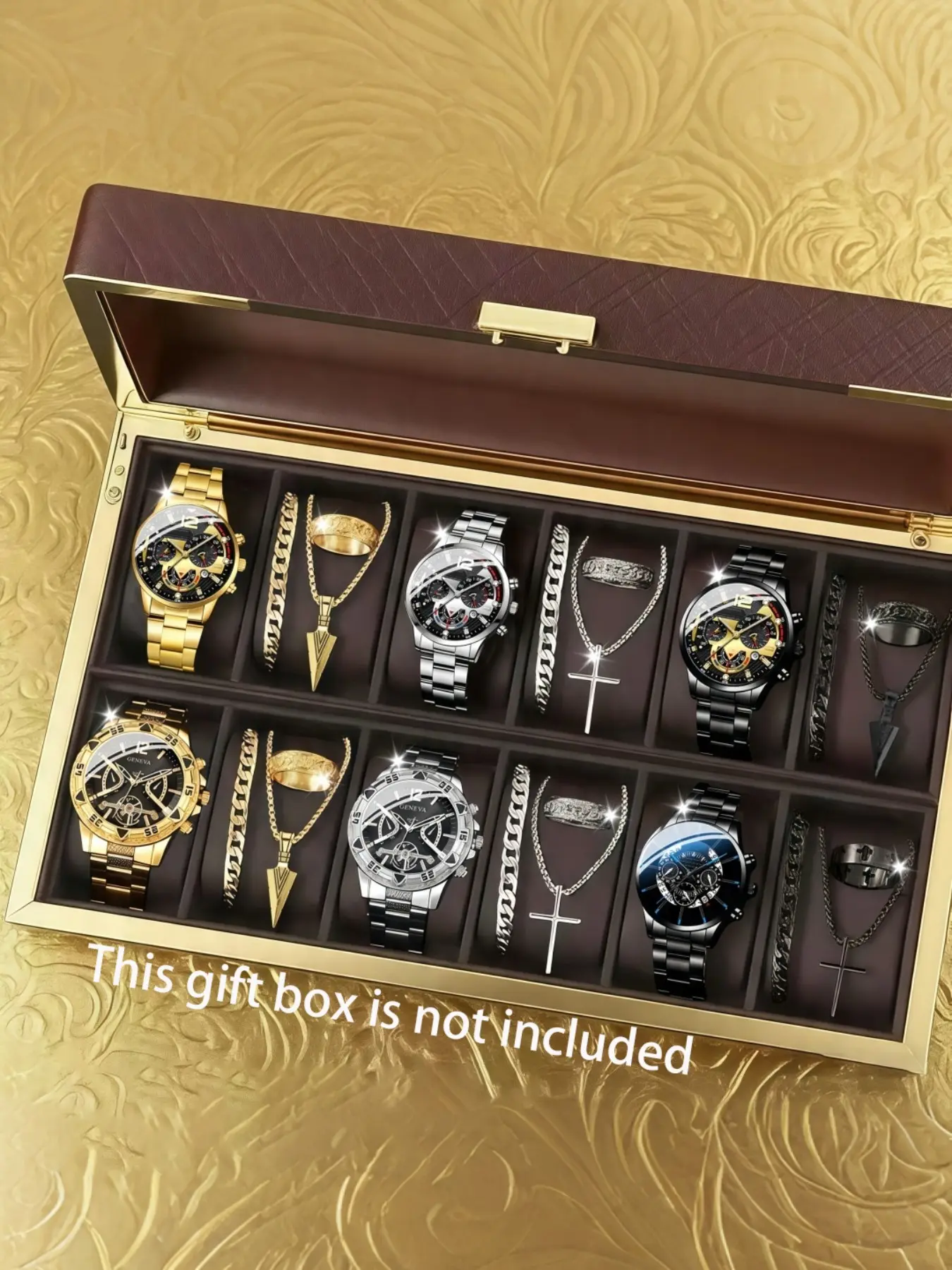 24pcs Men's Round Quartz Watch Set, Fashionable Analog Watches, Perfect for Daily Wear, Gifts for Friends and Family