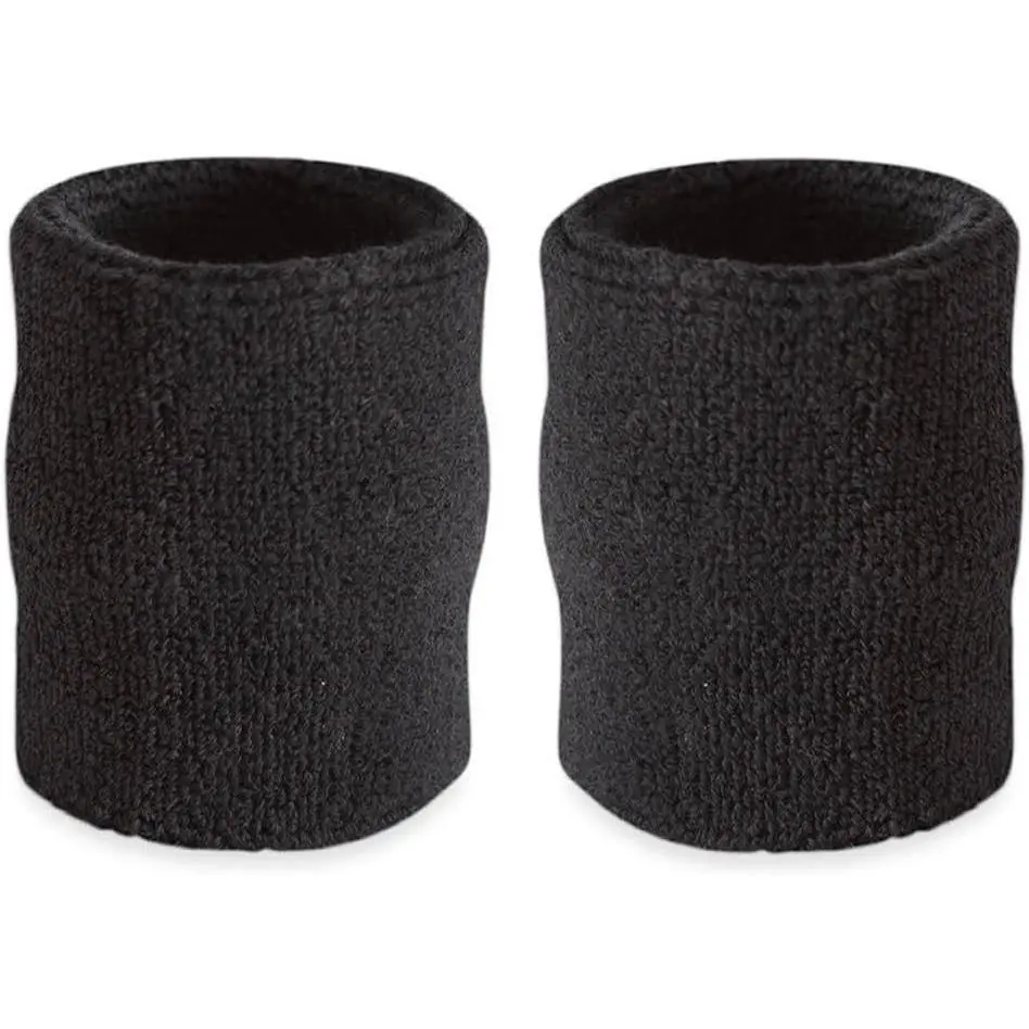 Arm Sweatbands, Absorbent and Breathable Thick Cotton Wristbands for Working Out, Gymnastics, Basketball, Tennis, Football, Costumes and Cosplay, Multiuse 4-inch Sweat Bands