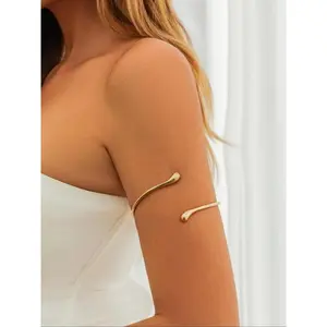 Minimalist Open Arms Cuff, Fashionable Armlet for Women, Trendy All-match & Exquisite Body Jewelry for Birthday Gift
