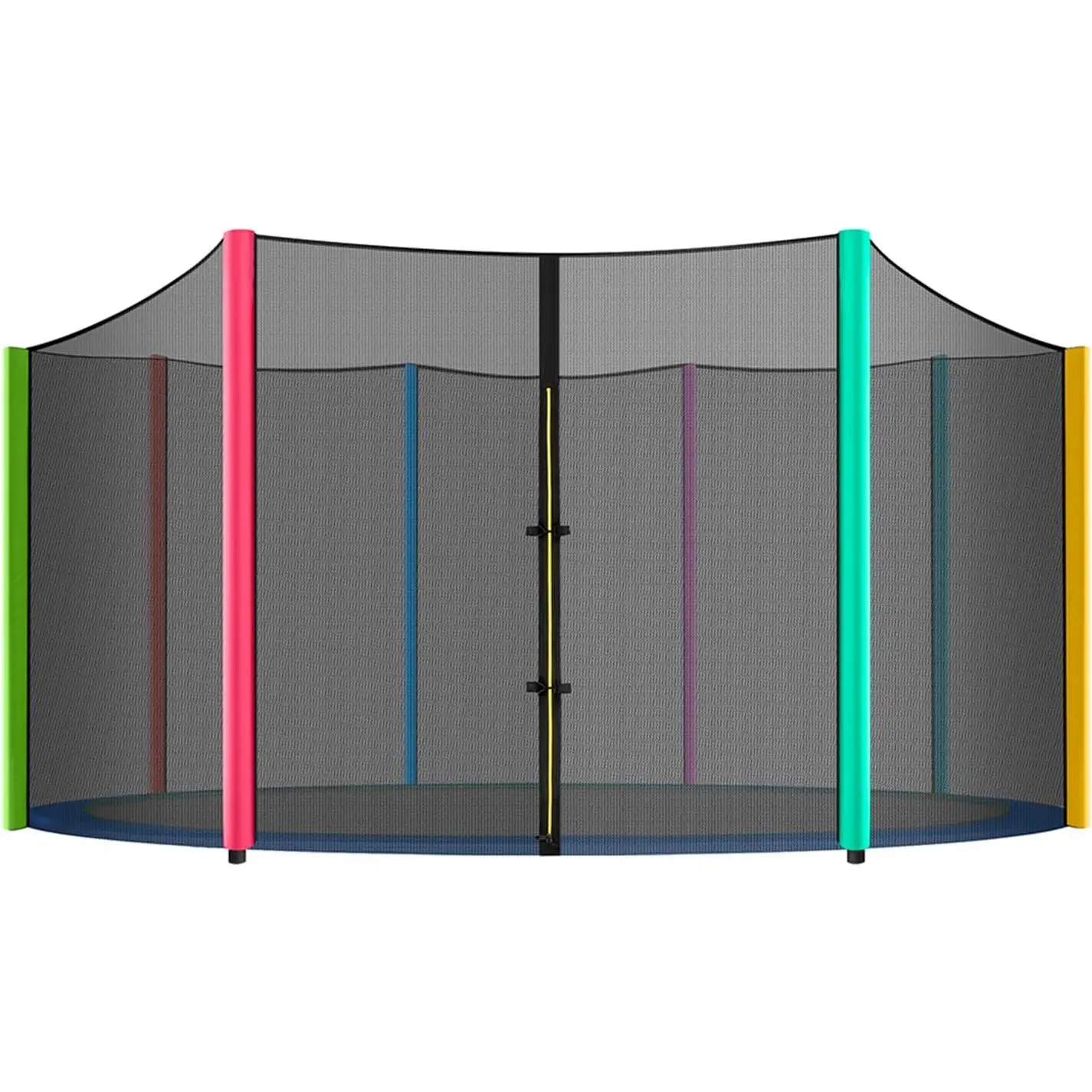 Trampoline Net 10-16ft Premium Round Trampoline Netting Replacement UV-Resistant Weather-Resistant Breathable Durable (Not Include Poles)