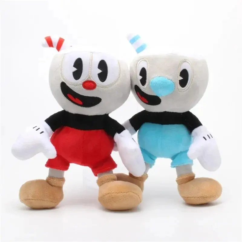 Cuphead Plush Doll Toys Mugman Game Doll Toys Adventure Soft Stuffed Plush For Kids Birthday Gift