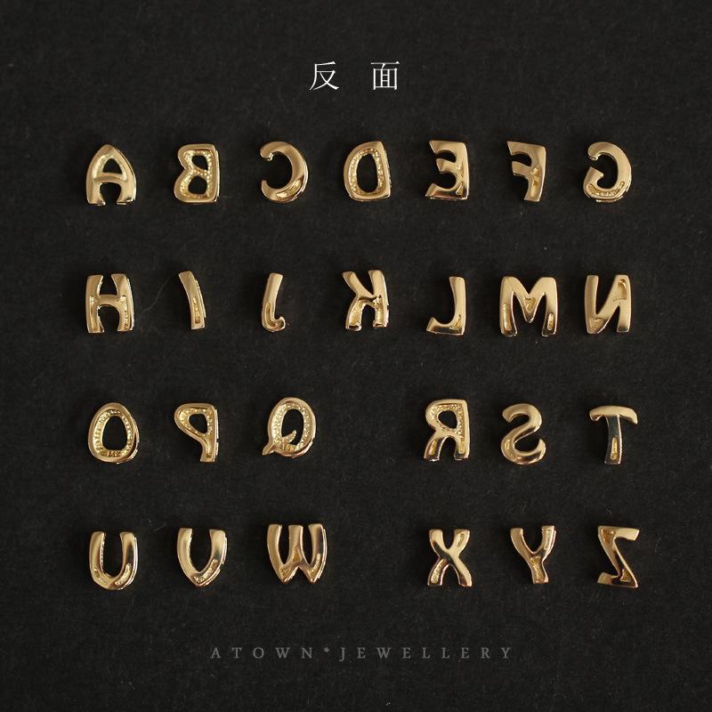 Sterling Silver 925 Personalized Name Necklace Custom Initial Letter Pendant Dainty 14K Gold Plated Cute Mini Jewelry Gift For Her Him Couple Anniversary Birthday Present