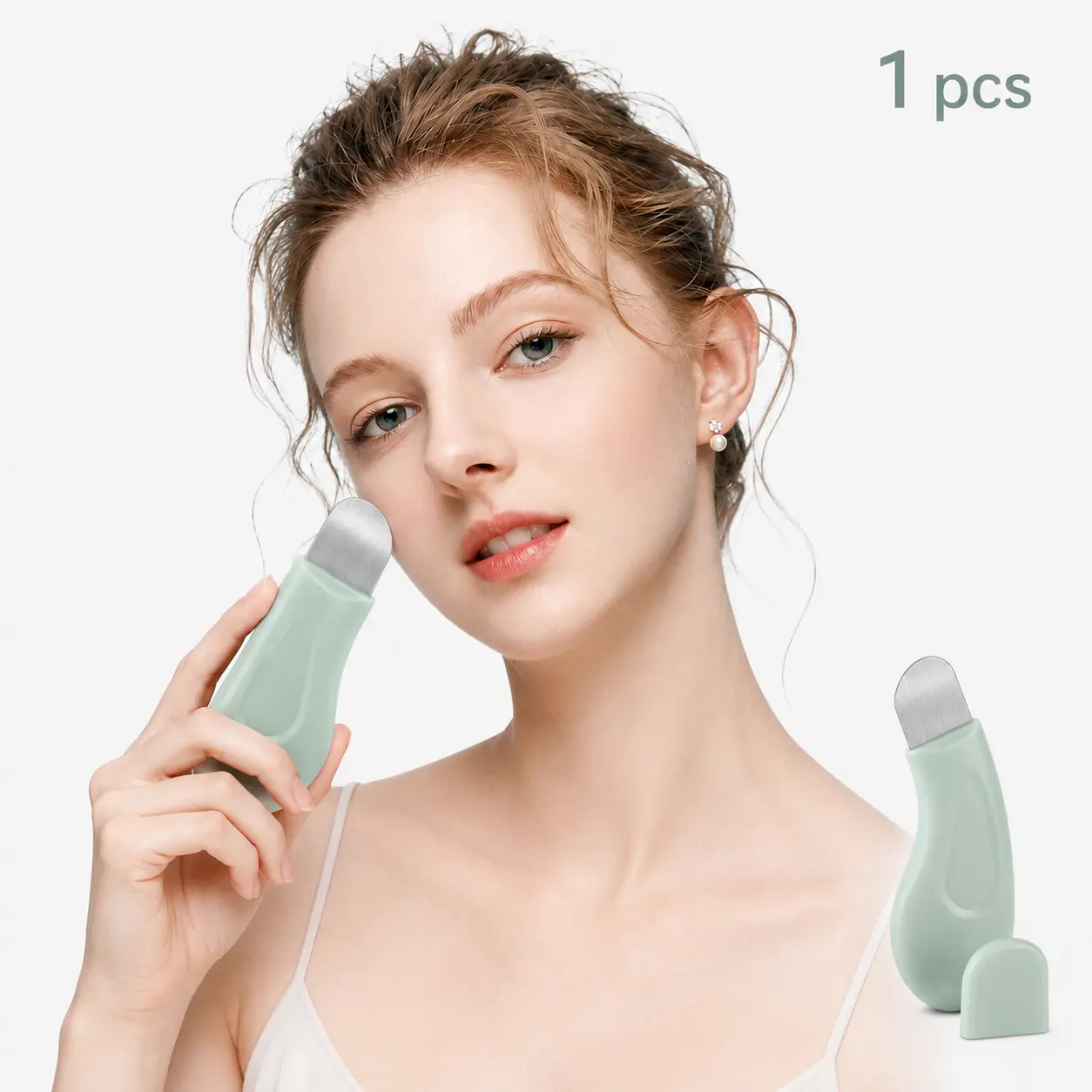 Dual-Use Blackhead Remover Tool & Soft Silicone Facial Cleansing Pad, Gentle Deep Pore Cleansing Beauty Kit for Exfoliating, Face Washing & Daily Skincare