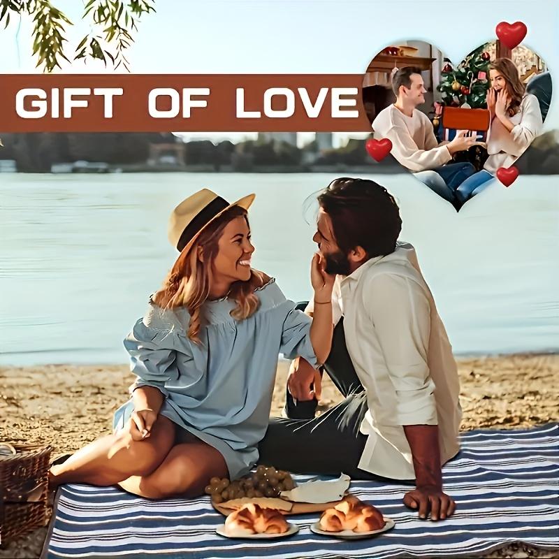 Camping picnic blanket, outdoor picnic blanket, outdoor tote bag, spring and summer camping blanket, very suitable for the beach