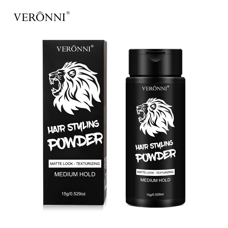 2-piece VERONNI Hair Styling Powder 15g Hair Texture Powder for Volume Hair Fluffing Powder Set, Perfect for All Hair Types, Light and Fluffy Matte Texture Styling Powder, Adds Texture to the Hair, Suitable for Both Man and Woman, Easy to Carry and Use