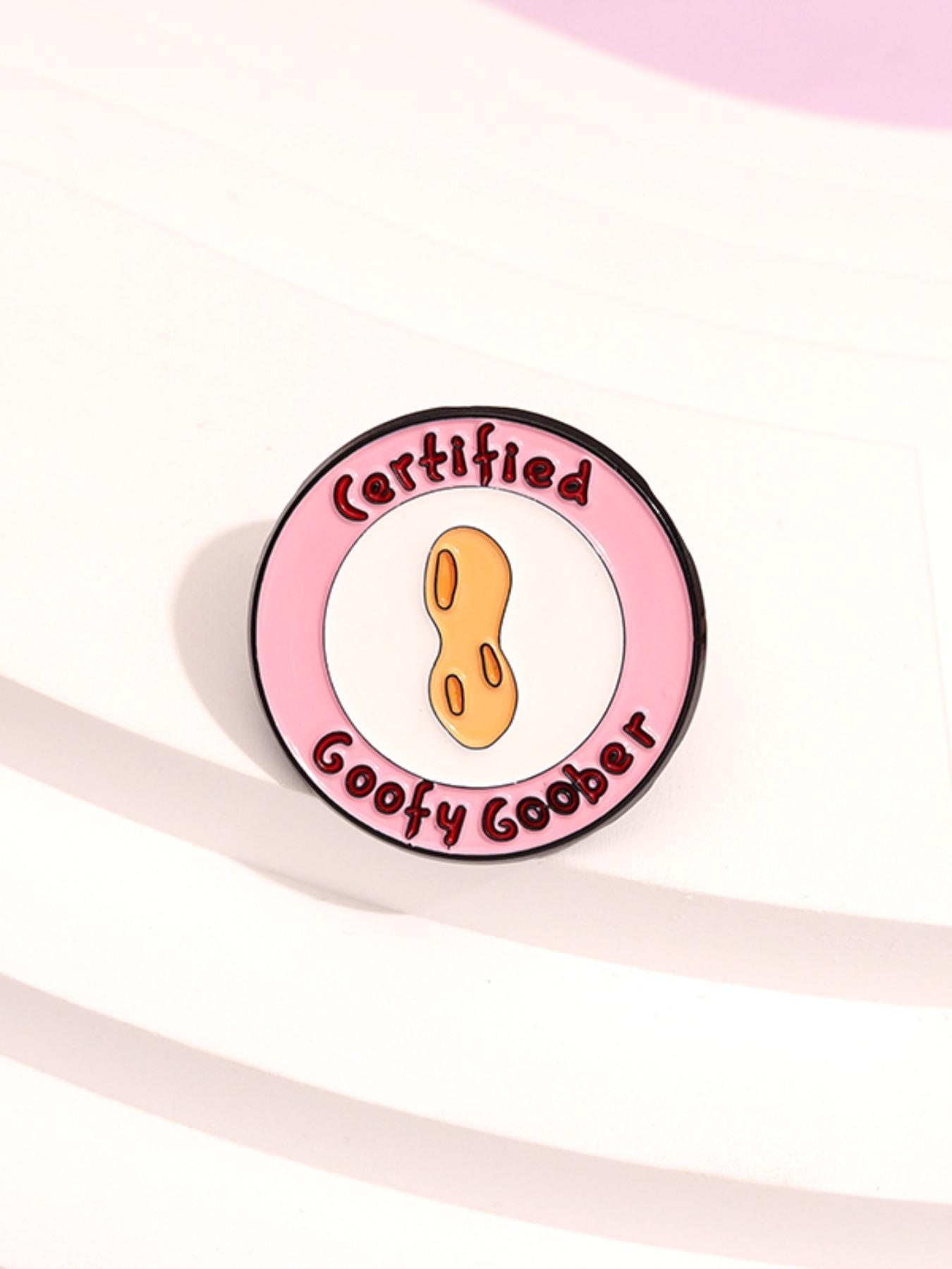 Cartoon Peanut & Letter Design Brooch, Cute Cartoon Badge for Backpack & Clothes Collar, Fashion Charm Pin Accessories for Women & Men, Girl Jewelry Accessories, Durable Metal Pins, Fashion Accessory