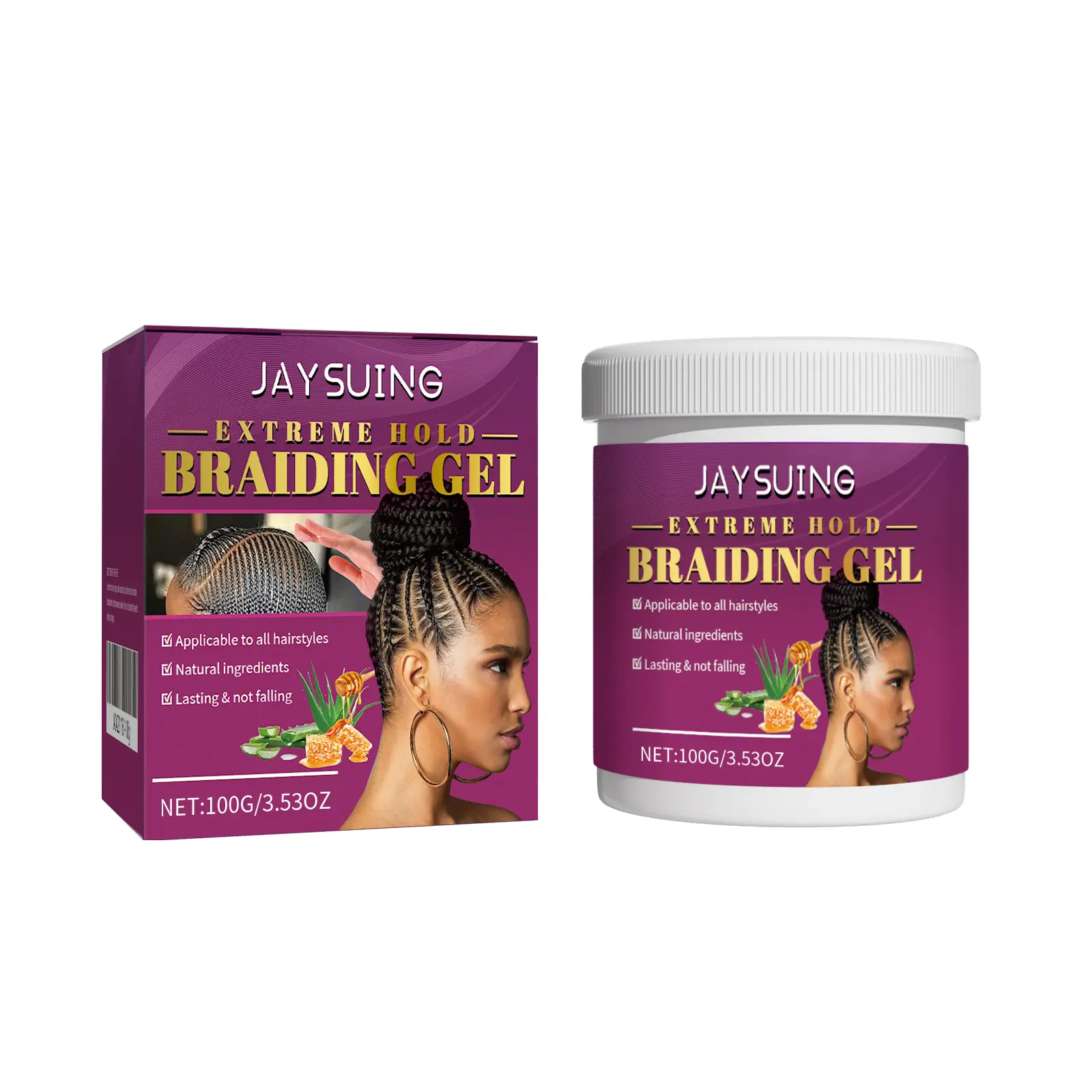 Jaysuing Olive Haircare Dreadlock Styling Gel - Anti-Damage, Moisturizing, Smooth, Silky, Frizz Control Shine Wax
