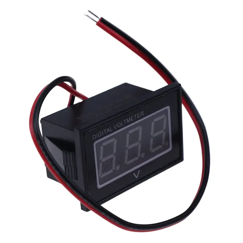 FridayParts Digital Voltmeter - 48V Blue Display, DC4.5-150V Voltage Range, for Electrical Voltage Testing