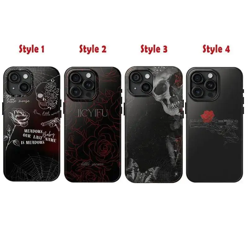 *Haunting Adeline* Dark Romance Theme – Zade Meadows & "Cat and Mouse Duet" Fan Art Design – Compatible with iPhone 11–17 Pro Max/Plus and Samsung Galaxy S23–S25 Series – Dual-Layer Drop-Proof Design