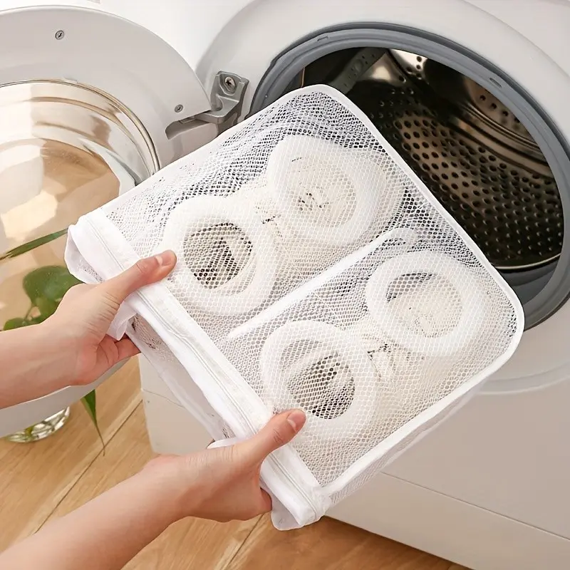1pc Large Capacity Laundry Bag for Shoes Household Hanging Drying Net Bag Thickened Mesh Washing and Care Bag for Shoes Anti Deformation Drying and Washing Essential Space Saving Design