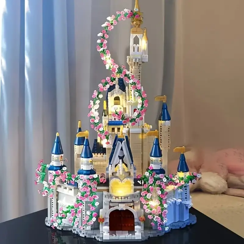 4780 Pieces Cherry Blossom Garden Building Blocks Set, Perfect Home Decor & Office Display, Ideal Gift for Holidays, Birthdays, New Year, Flower Building Blocks