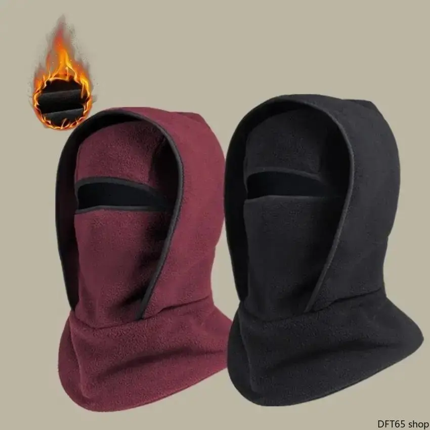 All-In-One Windproof Winter Head Cover Combines Hat Face Mask And Neck Warmer Thick Heat Retaining Fabric Full Head Neck Face Protection Flexible Fit For Adults Cycling Skiing Outdoor Cold Resistant Accessory