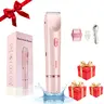 Electric Hair Removal Tool, 1 Box 2-in-1 Double Head Waterproof High Quality Trimmer Epilators, Wet & Dry Use Hair Removal Tool for Underarm, Leg, Arm, Body, Epilator Hair Remover, Body Hair Shaver, Body Groomer Shaver