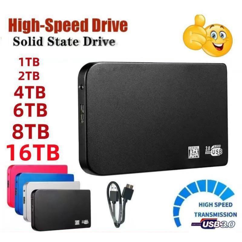 4TB Portable External Hard Drive, Compact & Lightweight USB 3.0 Storage ...