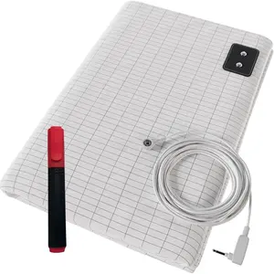 Grounding Earth Grounding Sheet 104"x24" Fits All Bed Sizes 95% Organic Cotton + 5% Silver Fiber Fitted Grounding Mat for Bed Grounded Sheets Earth Anti-Inflammation with Cord and Test Pen