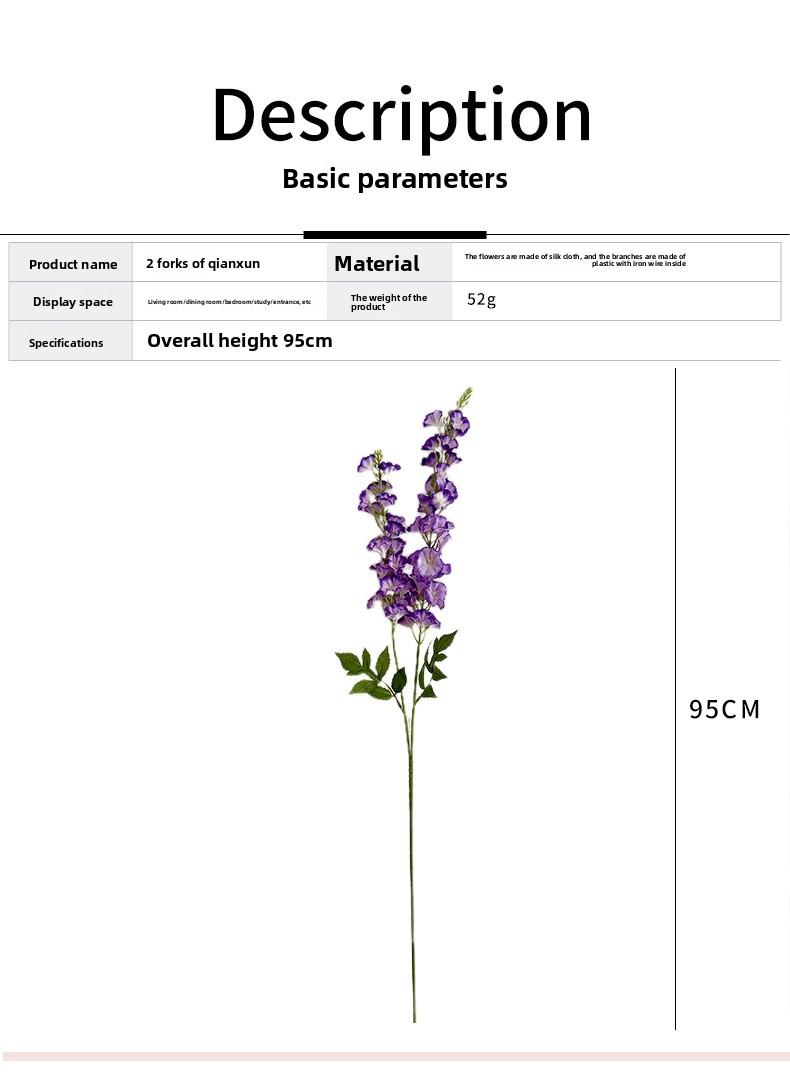 2-piece Qianxun Feiyan artificial flowers for home living room decoration, wedding hall arrangement, artificial flower background wall